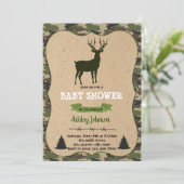 Uitnodiging voor baby shower voor de jacht (Staand voorkant)