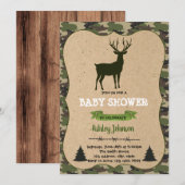 Uitnodiging voor baby shower voor de jacht (Voorkant / Achterkant)