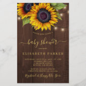 Uitnodiging voor baby shower voor gebufferde zonne flyer (Voorkant)