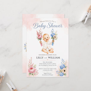 Uitnodiging voor baby shower voor IVF-wetenschapsr