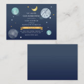 Uitnodiging voor Baby shower voor Waterverf in de (Voorkant / Achterkant)