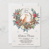 Uitnodiging voor baby shower voor winterkreeften e (Voorkant)