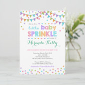 Uitnodiging voor baby springen/Baby Sprinkle uitno (Staand voorkant)