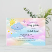Uitnodiging voor baby sprinkle (Staand voorkant)