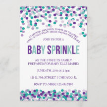 Uitnodiging voor baby sprinkle