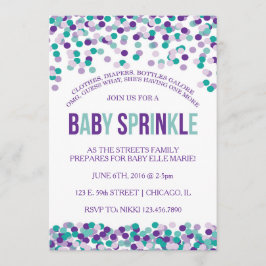 Uitnodiging voor baby sprinkle