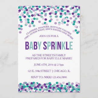 Uitnodiging voor baby sprinkle