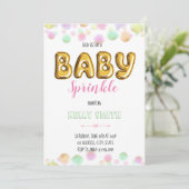 Uitnodiging voor baby sprinkle feestje (Staand voorkant)