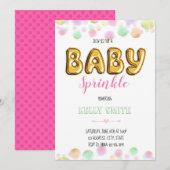Uitnodiging voor baby sprinkle feestje (Voorkant / Achterkant)