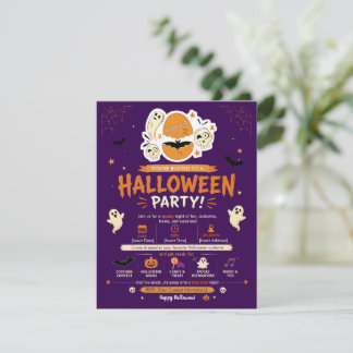 Uitnodiging voor Baby Vleermuis Trick or Treat Hal