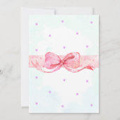 Uitnodiging voor Baby voor baby shower in winkel (Achterkant)