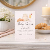 Uitnodiging voor babyborrel brunch