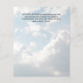 Uitnodiging voor babyborrel met waterverf voor jon (Achterkant)