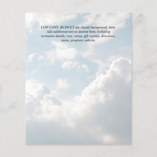 Uitnodiging voor babyborrel met waterverf voor jon (Achterkant)