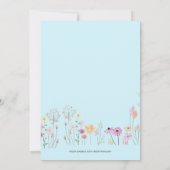 Uitnodiging voor babyborrel voor jongen | Baby bun (Achterkant)