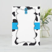 Uitnodiging voor babydouche voor koeien (Staand voorkant)