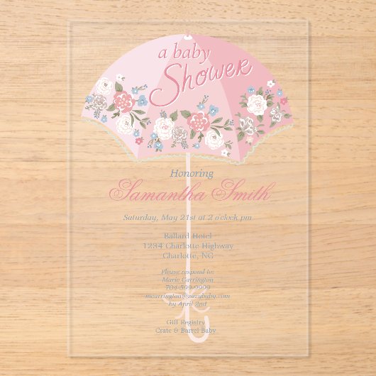 Uitnodiging voor babyfeest (Voorkant)