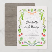 Uitnodiging voor babyfeest op de Boerenmarkt (Voorkant / Achterkant)