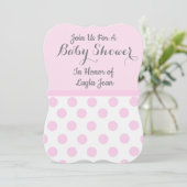 Uitnodiging voor babyfeestje (Staand voorkant)