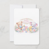 Uitnodiging voor babyfeestje (Achterkant)