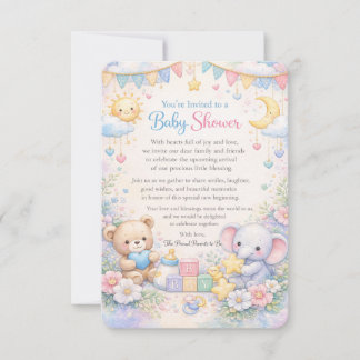 Uitnodiging voor babyfeestje