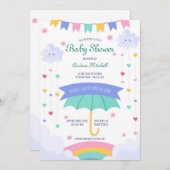 Uitnodiging voor babyfeestje Handgetekend (Voorkant / Achterkant)