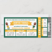 Uitnodiging voor babyfeestje met sportkaartjes, gr (Voorkant)