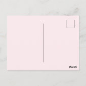 Uitnodiging voor babyfeestje van Zwarte Prinses (Achterkant)