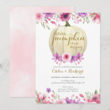 Uitnodiging voor babyfeestje voor meisje Little Pu
