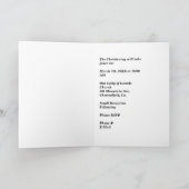 Uitnodiging voor baby's Christening Pink & Green (Binnen)