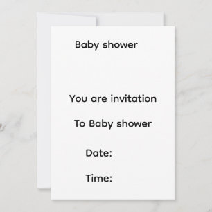 Uitnodiging voor babyshower