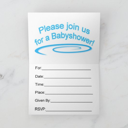 uitnodiging voor babyshower (Binnen)