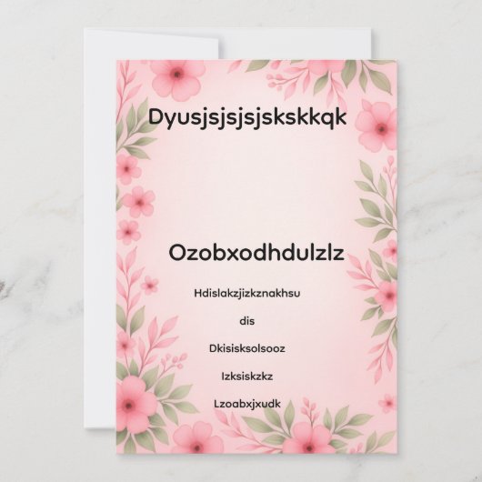 Uitnodiging voor babyshower (Voorkant)