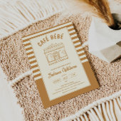UITNODIGING VOOR BABYSHOWER 'CAFÉ BÉBÉ COFFEE'