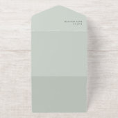 Uitnodiging voor babyshower met wilde eend, neutra (Buiten)