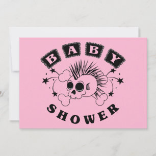 Uitnodiging voor babyshower voor meisje