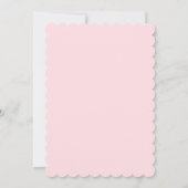 Uitnodiging voor babyshower voor meisje (Achterkant)