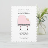 Uitnodiging voor babyshower voor meisje (Staand voorkant)