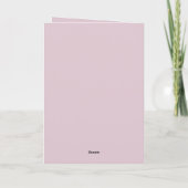 Uitnodiging voor babyshower voor meisje (Achterkant)