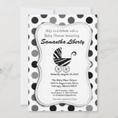 Uitnodiging voor babyshower zebra (Voorkant)