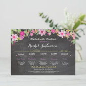 Uitnodiging voor Bachelorette-activiteiten Bruidsf (Staand voorkant)