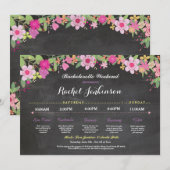 Uitnodiging voor Bachelorette-activiteiten Bruidsm (Voorkant / Achterkant)