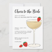 Uitnodiging voor Bachelorette Cocktailparty (Voorkant)