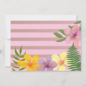 Uitnodiging voor Bachelorette-feestje bij het zwem (Achterkant)