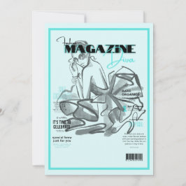 Uitnodiging voor bachelorette mode magazine