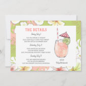 Uitnodiging voor Bachelorette Strand Weekenduitsta (Achterkant)