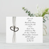 Uitnodiging voor Bachelorette uit de Black/White D (Staand voorkant)