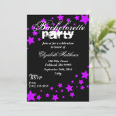 Uitnodiging voor Bachelorette uit de Zwarte en Paa (Staand voorkant)