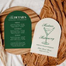 Uitnodiging voor Bachelorette Weekend: Martinis & 