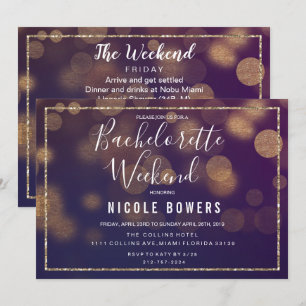 Uitnodiging voor Bachelorette Weekend Verlichting